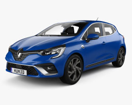 Renault Clio RS-Line with HQ interior 2019 3D model