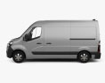 Renault Master Panel Van L2H2 with HQ interior 2019 3d model side view