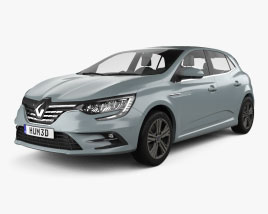 Renault Megane E-TECH Plug-in Hybrid hatchback 2021 3D model