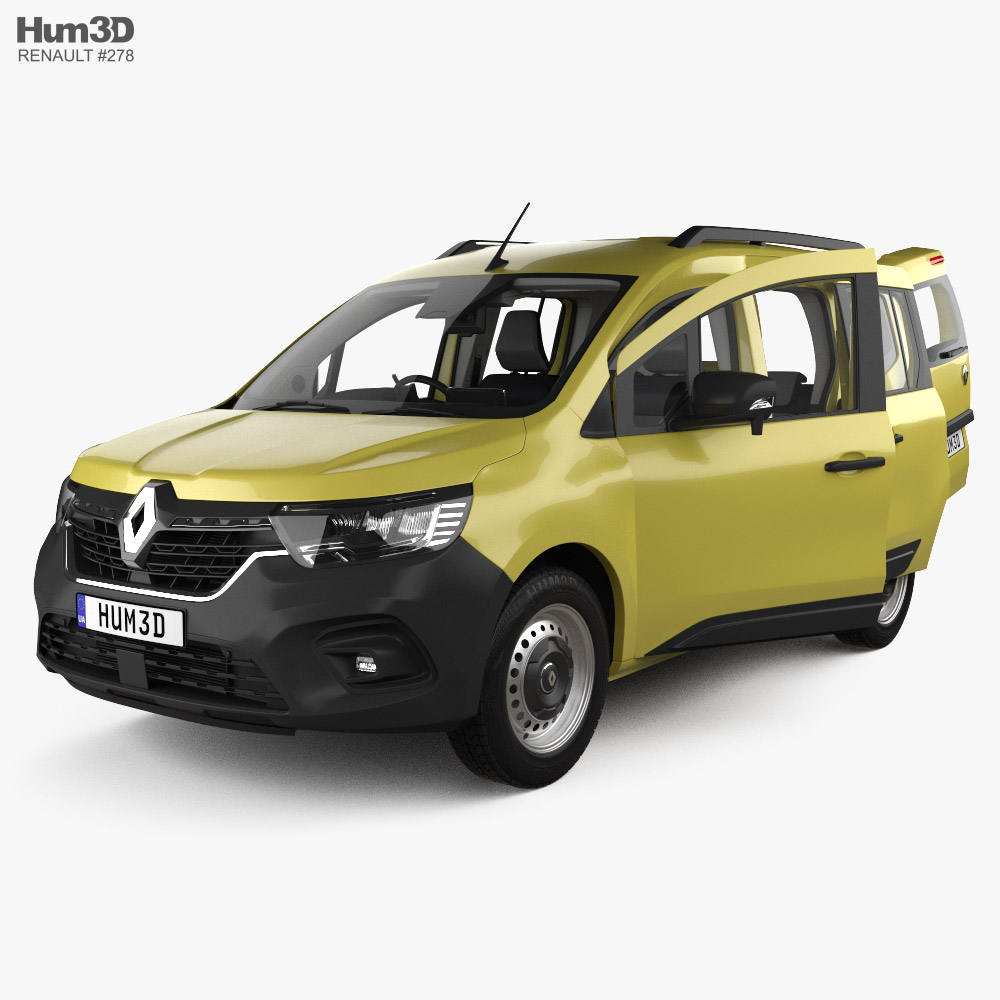 Renault Kangoo JP-spec 인테리어 가 있는 2021 3D 모델 