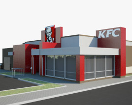 KFC Restaurant 02 3D model