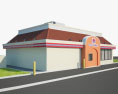 Taco Bell 음식점 01 3D 모델 