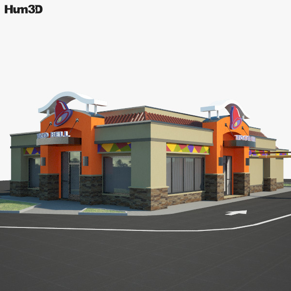 Taco Bell Restaurant 02 Modèle 3D