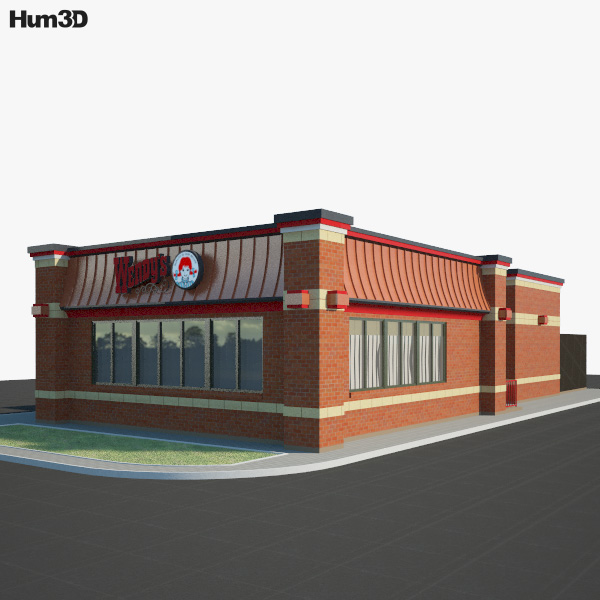 Wendy’s Restaurant 01 3D-Modell