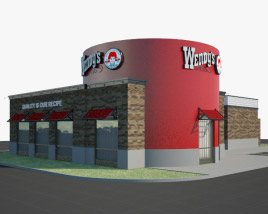 Wendy’s Restaurante 02 Modelo 3D