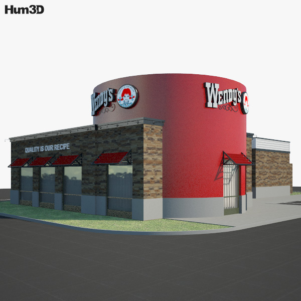 Wendy’s Restaurant 02 3D-Modell