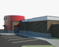 Wendy’s Restaurante 02 Modelo 3d
