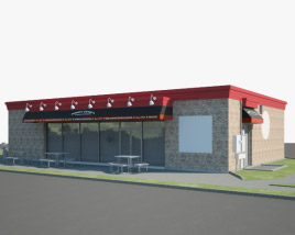 Jimmy John's Ресторан 03 3D модель