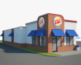 Burger King Restaurant 01 3d model