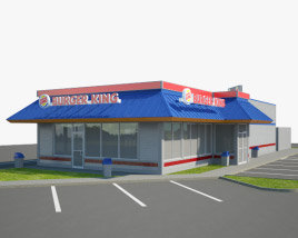Burger King Ресторан 02 3D модель