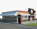 Burger King Restaurant 03 Modèle 3d