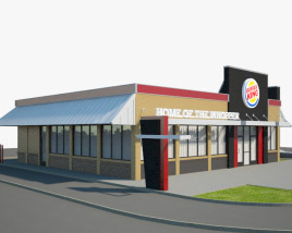 Burger King Restaurant 03 Modèle 3D