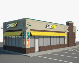 Subway Restaurant 02 3D-Modell