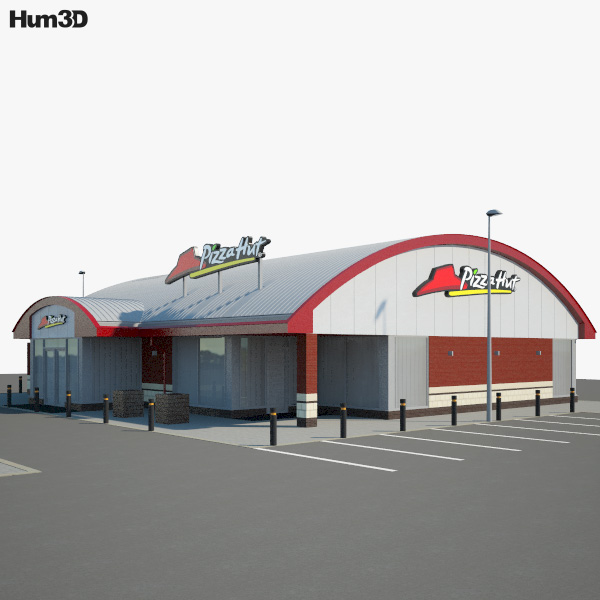 Pizza Hut Restaurant 01 3D-Modell