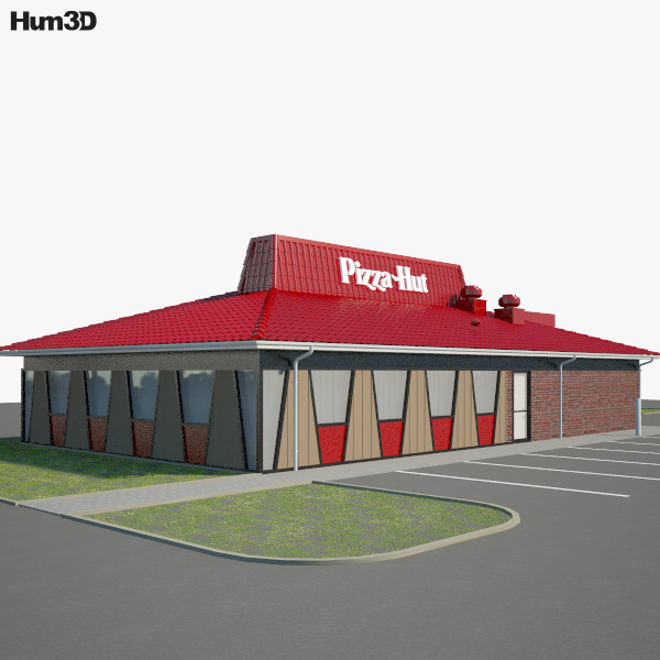 Pizza Hut Restaurant 02 3D-Modell