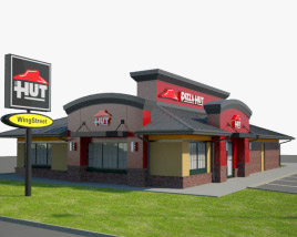 Pizza Hut Ресторан 03 3D модель