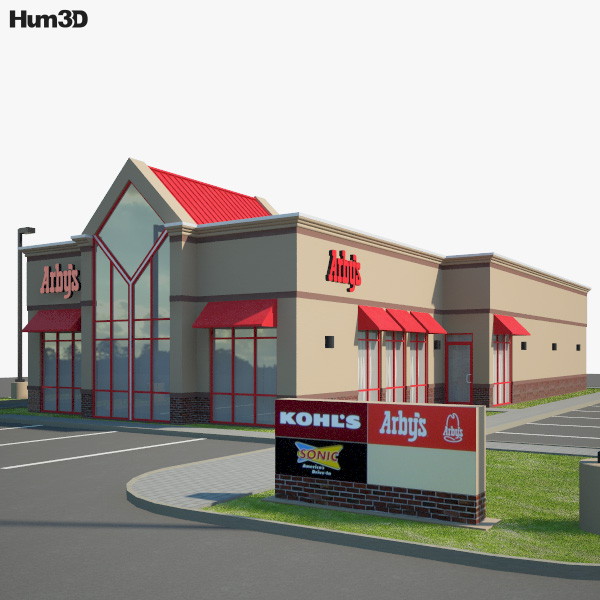 Arby’s Restaurant 01 3D-Modell