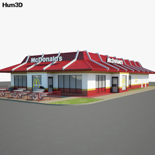 McDonald's レストラン 03 3Dモデル