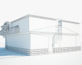 Papa John's Pizza Ristorante 01 Modello 3D