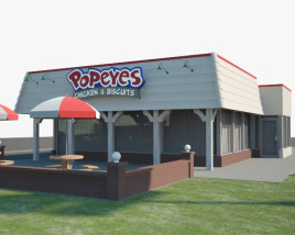 Popeyes Luisiana Kitchen 03 3D model