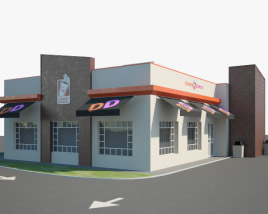 Dunkin' Donuts Ristorante 01 Modello 3D