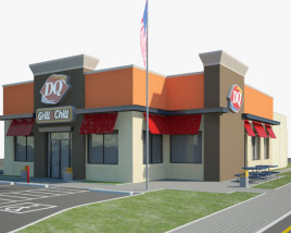 Dairy Queen Ristorante 02 Modello 3D