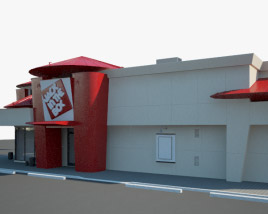 Jack in the Box Ресторан 03 3D модель