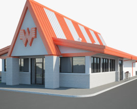 Whataburger Restaurant 01 3D model