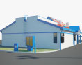 Whataburger Restaurant 02 3d model