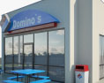 Domino's Pizza Restaurant 01 3d model