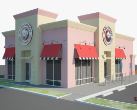 Panda Express Restaurant 01 3D model