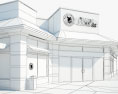 Panda Express Restaurant 03 3D-Modell