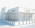 Chipotle Mexican Grill Restaurant 01 3D-Modell