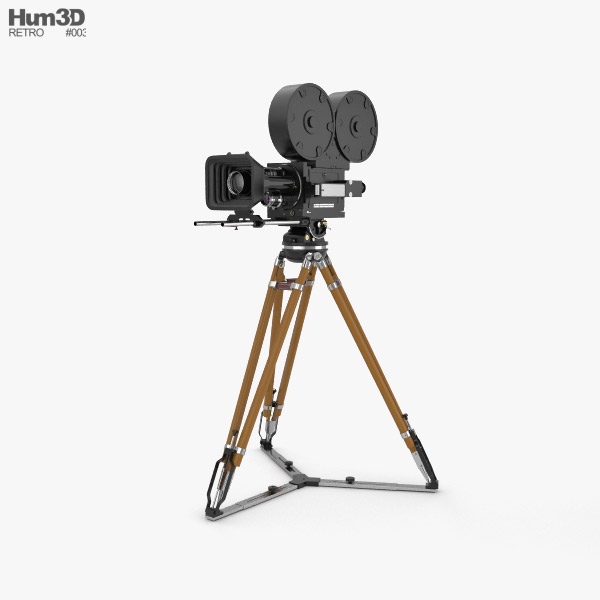 Câmera de filme retro Modelo 3d