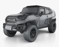 Rezvani Motors Tank 2021 3D-Modell wire render
