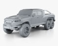 Rezvani Motors Hercules 6x6 2022 3d model clay render