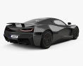 Rimac C Two 2020 3D 모델  back view
