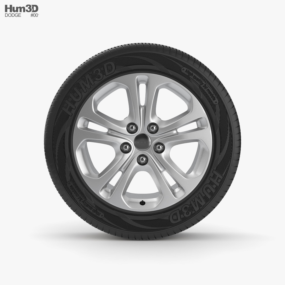 Dodge Jante de 18 polegadas 001 Modelo 3d