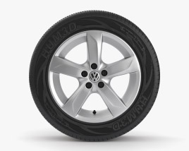 Volkswagen 15 inch rim 001 3D model