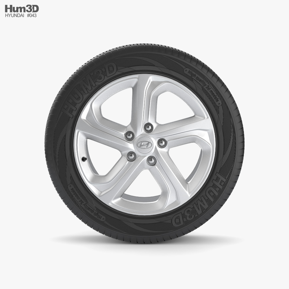 Hyundai 汽车轮辋 006 3D模型
