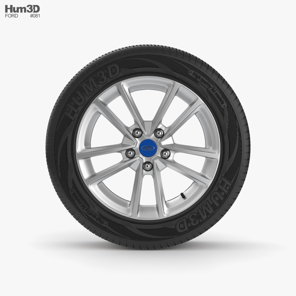 Ford Focus 2016 汽车轮辋 001 3D模型