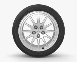 Mitsubishi Lancer Evolution 18 inch rim 001 3D model