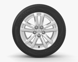 Mitsubishi ASX Llanta de 17 pulgadas 001 Modelo 3D