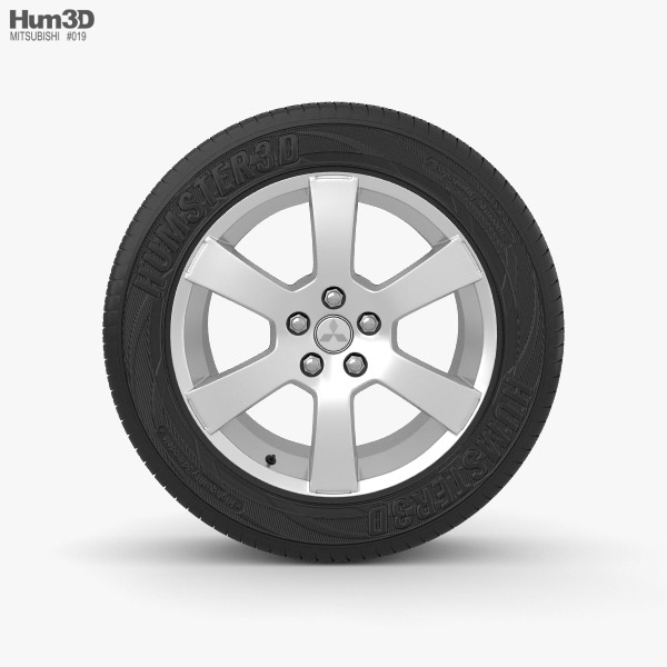Mitsubishi Outlander XL 19 inch rim 001 3D model