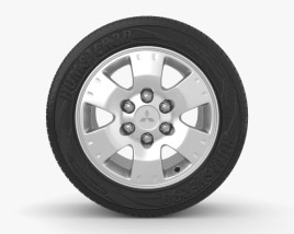 Mitsubishi Pajero Sport 16 inch rim 001 3D model