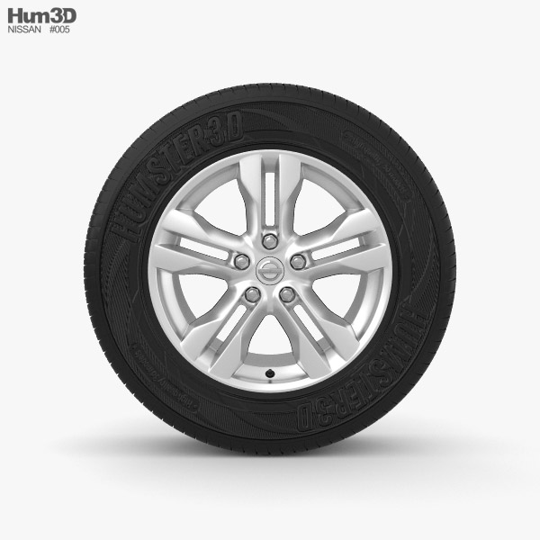 Nissan X-Trail 17 inch rim 001 3d model