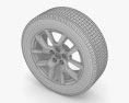 Nissan X-Trail 18 inch rim 001 3d model