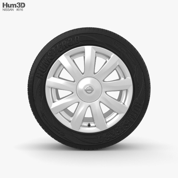 Nissan Teana 16 inch rim 002 3D model