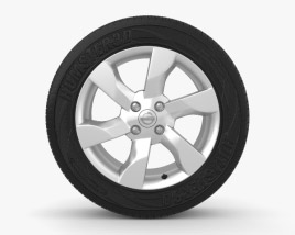 Nissan Note 16 inch rim 001 3D model