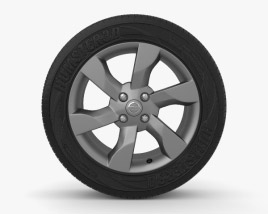 Nissan Note 16 inch rim 002 3D model